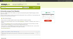 Desktop Screenshot of essays.se