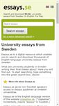 Mobile Screenshot of essays.se